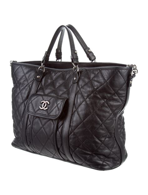 chanel large tote|large zipped shopping bag chanel.